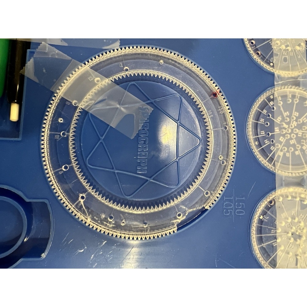 Vtg 1967 Kenner's New Spirograph Drawing Set Box Kit No. #401 Near Complete - Picture 15 of 16